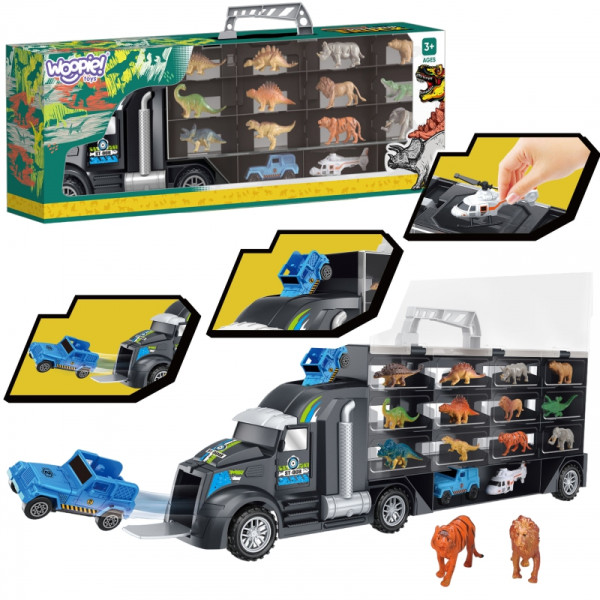 WOOPIE autotransporteris dinozaurų sunkvežimis WOOPIE autotransporteris dinozaurų sunkvežimis