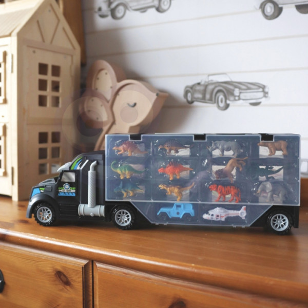 WOOPIE autotransporteris dinozaurų sunkvežimis WOOPIE autotransporteris dinozaurų sunkvežimis