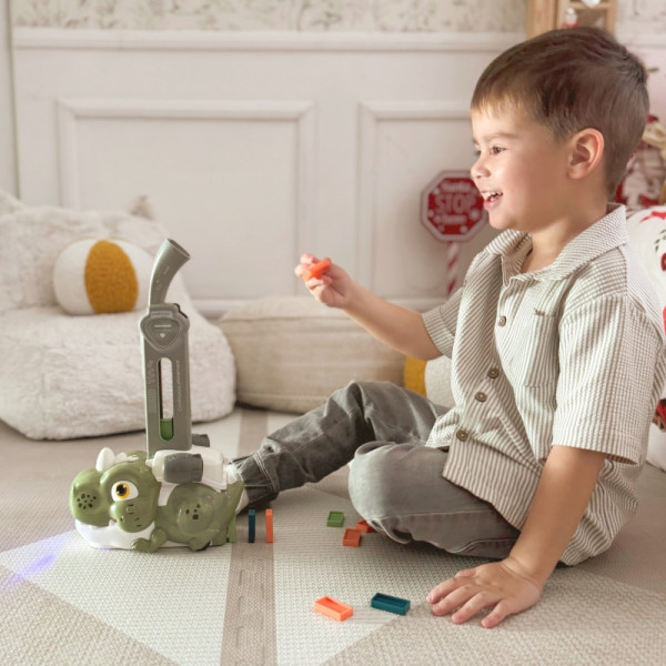 Электропоезд WOOPIE для блоков Domino Dinosaur Orange