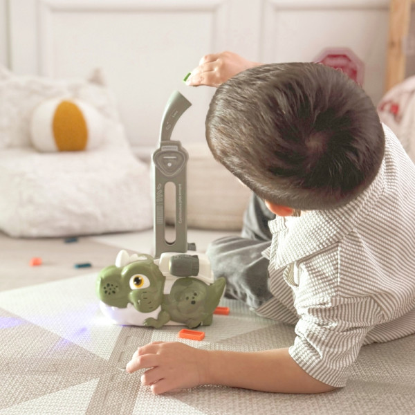 WOOPIE elektrinis traukinys Domino dinozauras oranžinis