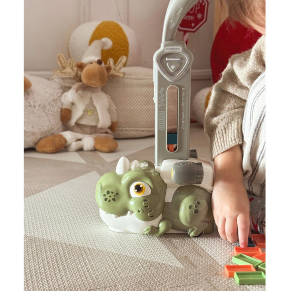 WOOPIE elektrinis traukinys Domino dinozauras oranžinis