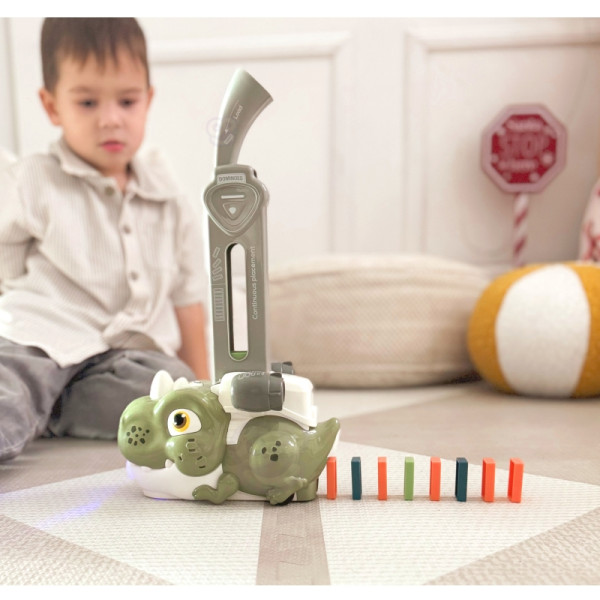 WOOPIE elektrinis traukinys Domino dinozauras oranžinis