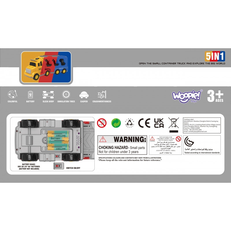 WOOPIE vilkikas 5 automobilių rinkinys - pagalba kelyje