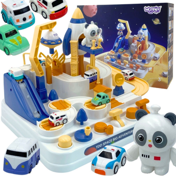 WOOPIE interaktyvi automobilių trasa "Pandos kosminis nuotykis"