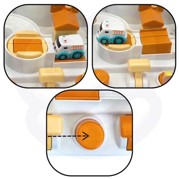 WOOPIE interaktyvi automobilių trasa "Pandos kosminis nuotykis"