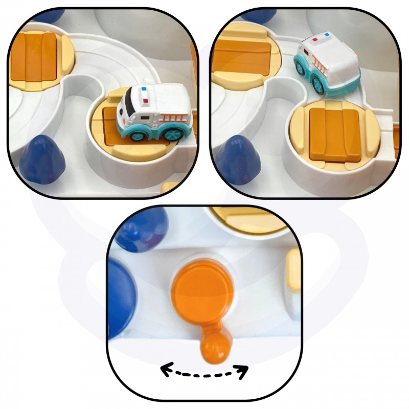 WOOPIE interaktyvi automobilių trasa "Pandos kosminis nuotykis"