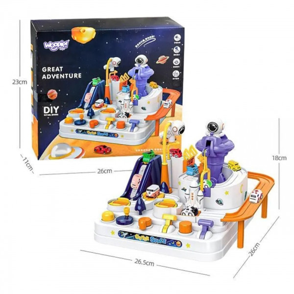 WOOPIE interaktyvus kliūčių ruožas automobiliams "Astronauto nuotykiai"