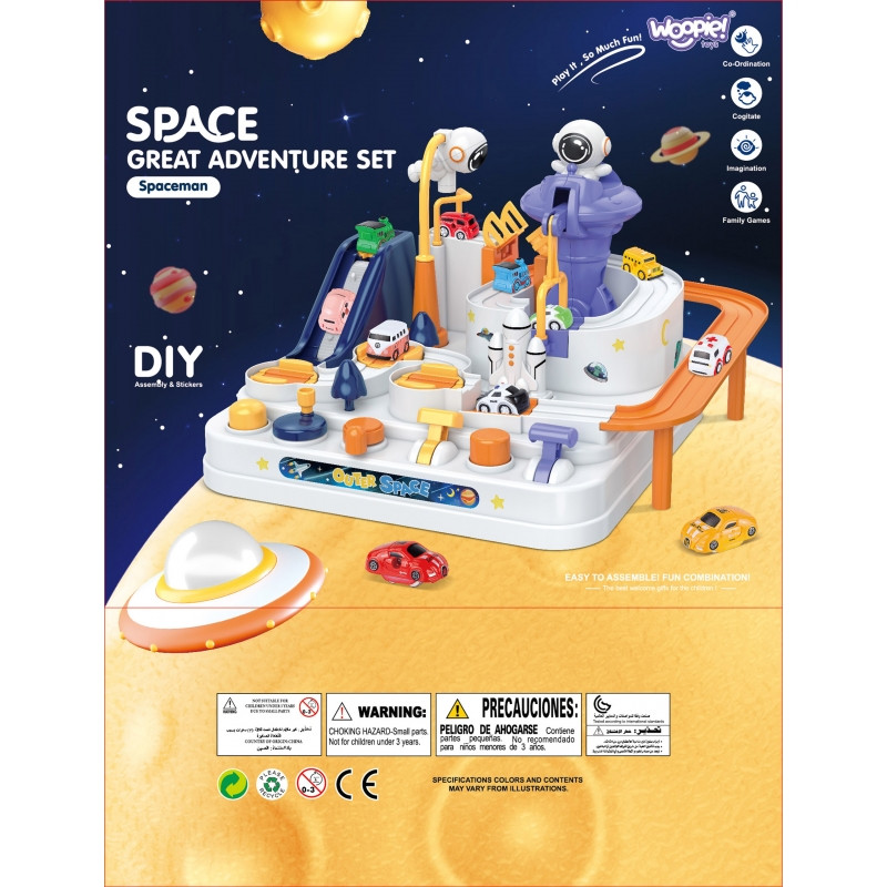 WOOPIE interaktyvus kliūčių ruožas automobiliams "Astronauto nuotykiai"