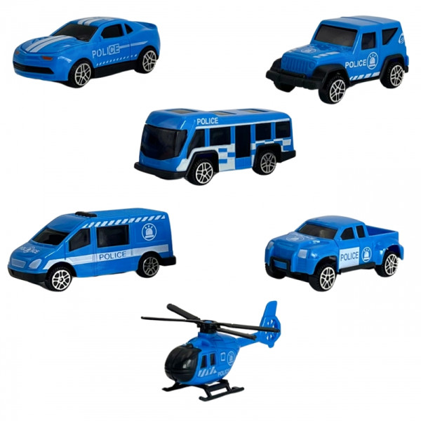 WOOPIE sunkvežimių transporterio rinkinys 3in1 Blue Police WOOPIE sunkvežimių transporterio rinkinys 3in1 Blue Police