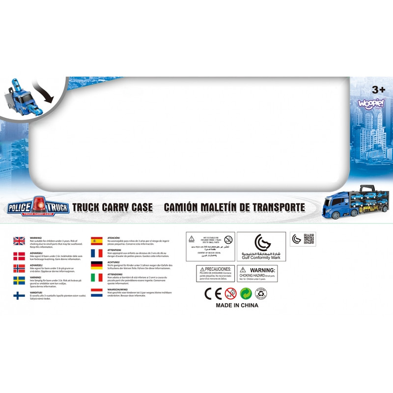 Набор WOOPIE Truck Transporter 3-в-1 Blue Police