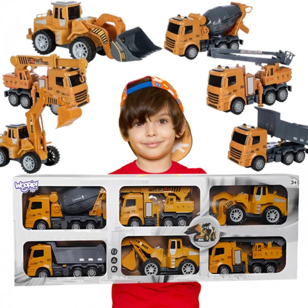 WOOPIE Puikus statybinių automobilių rinkinys 6in1 WOOPIE Puikus statybinių automobilių rinkinys 6in1