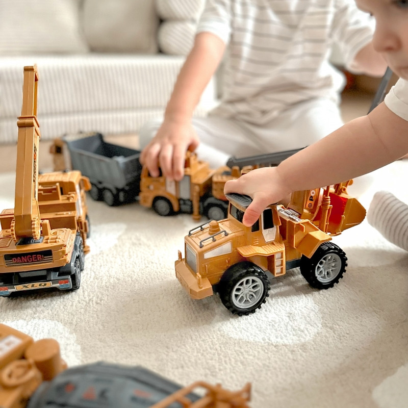 WOOPIE Puikus statybinių automobilių rinkinys 6in1