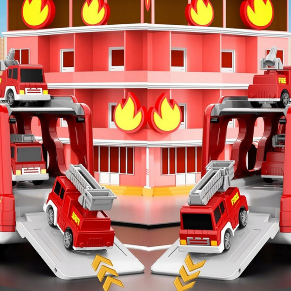 WOOPIE vilkikas 5 automobilių rinkinys - Ugniagesiai