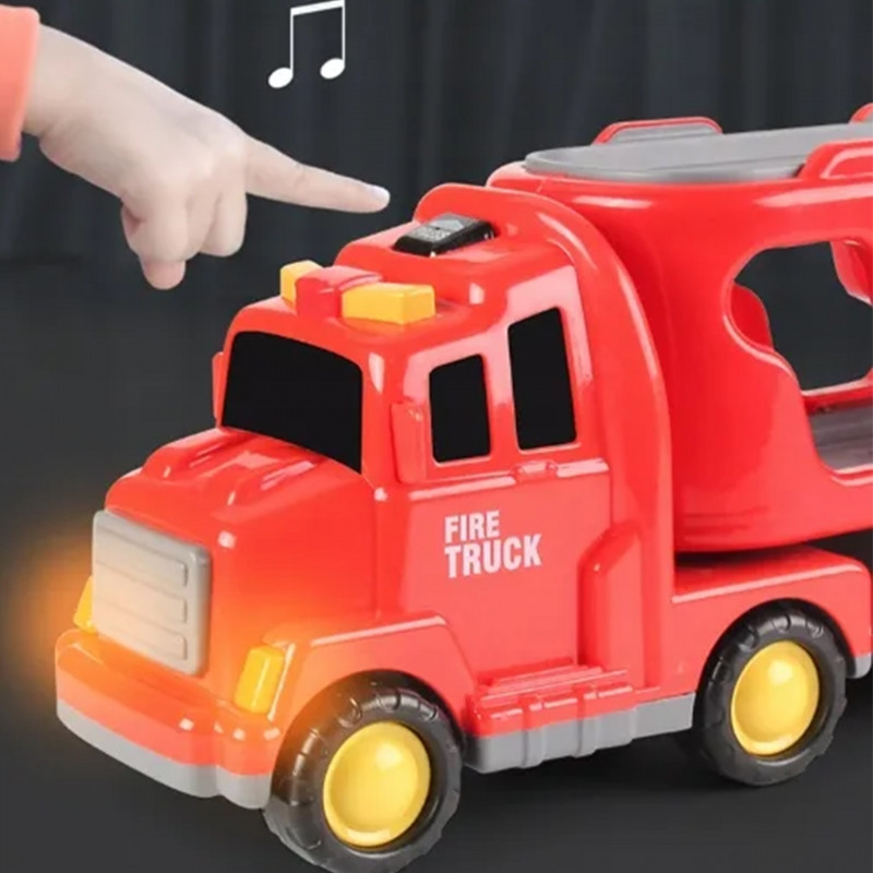 WOOPIE vilkikas 5 automobilių rinkinys - Ugniagesiai