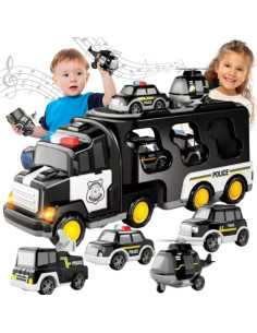 WOOPIE vilkikas 5 automobilių rinkinys - Policija