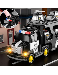 WOOPIE vilkikas 5 automobilių rinkinys - Policija 2