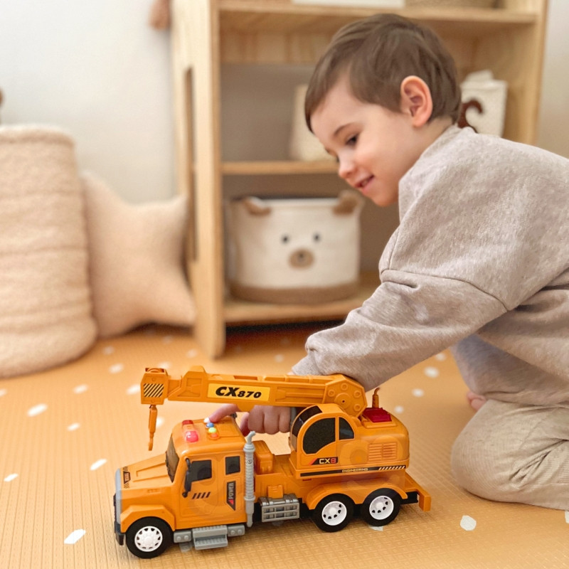 Woopie interaktyvus sunkvežimis–kranas 1:14 su šviesa ir garsu | Guri.lt