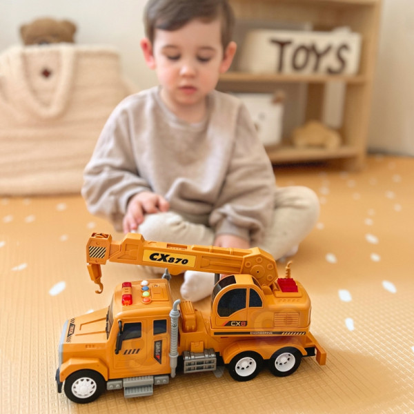 Woopie interaktyvus sunkvežimis–kranas 1:14 su šviesa ir garsu | Guri.lt