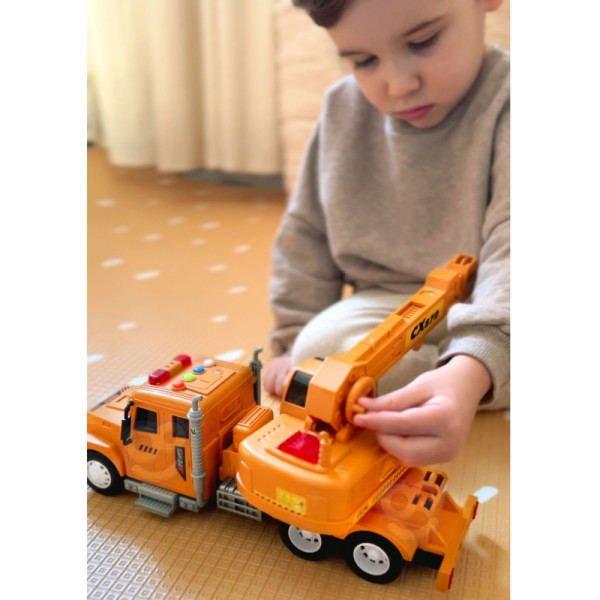 Woopie interaktyvus sunkvežimis–kranas 1:14 su šviesa ir garsu | Guri.lt