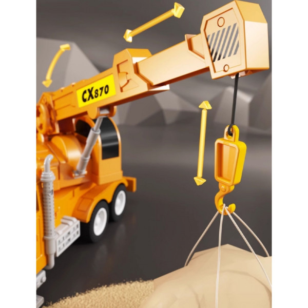 Woopie interaktyvus sunkvežimis–kranas 1:14 su šviesa ir garsu | Guri.lt