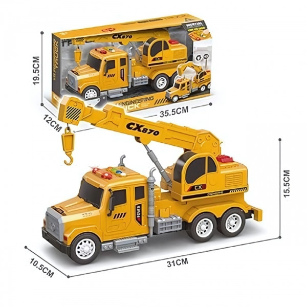Woopie interaktyvus sunkvežimis–kranas 1:14 su šviesa ir garsu | Guri.lt