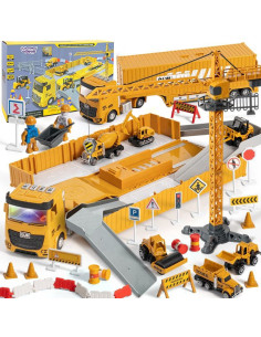 WOOPIE Truck 6in1 statybinis rinkinys Kranų traktorių priedai