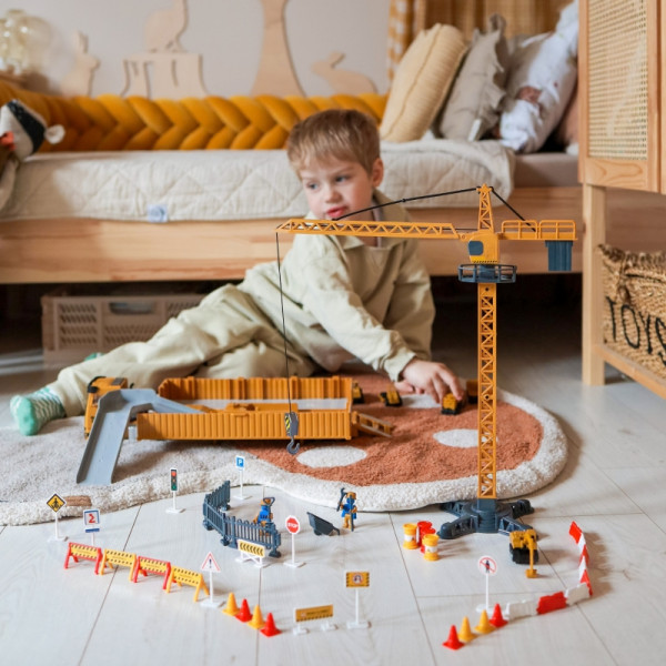 WOOPIE Truck 6in1 statybinis rinkinys Kranų traktorių priedai