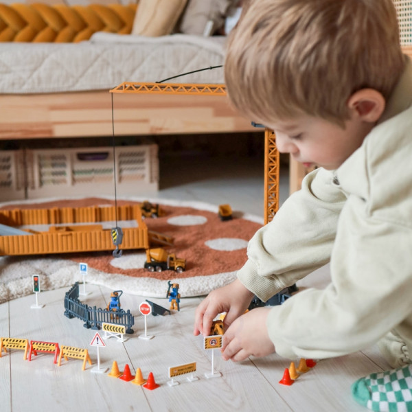 WOOPIE Truck 6in1 statybinis rinkinys Kranų traktorių priedai