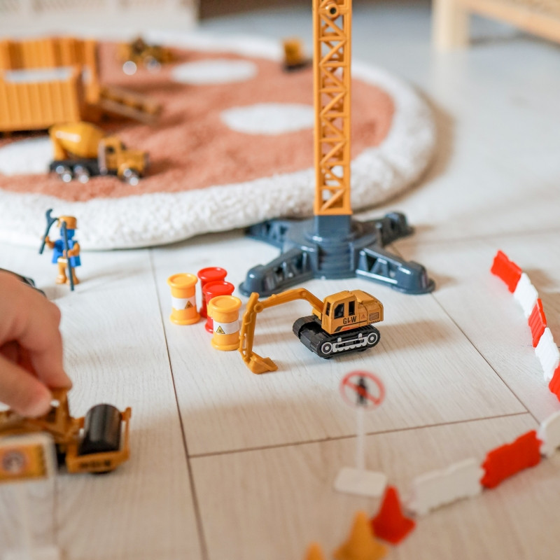 WOOPIE Truck 6in1 statybinis rinkinys Kranų traktorių priedai