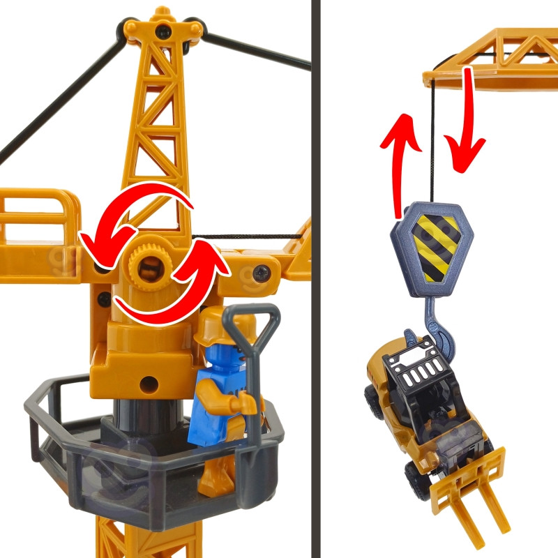 WOOPIE Truck 6in1 statybinis rinkinys Kranų traktorių priedai