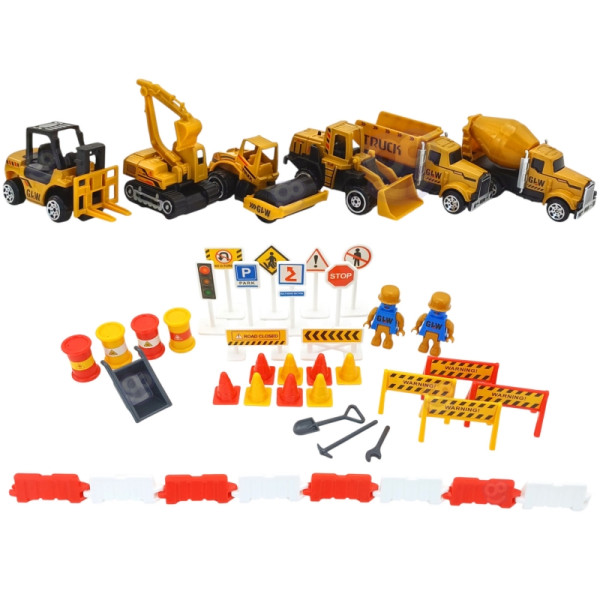 WOOPIE Truck 6in1 statybinis rinkinys Kranų traktorių priedai