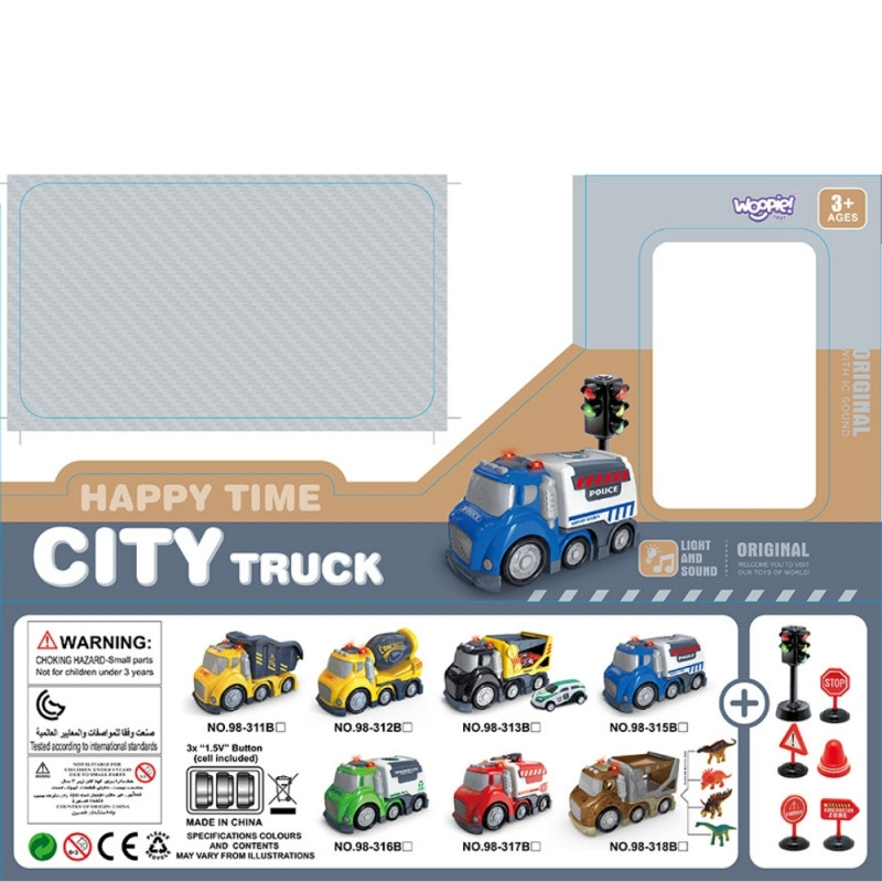 WOOPIE CITY TRUCK Garbage Truck Sound and Light Effects