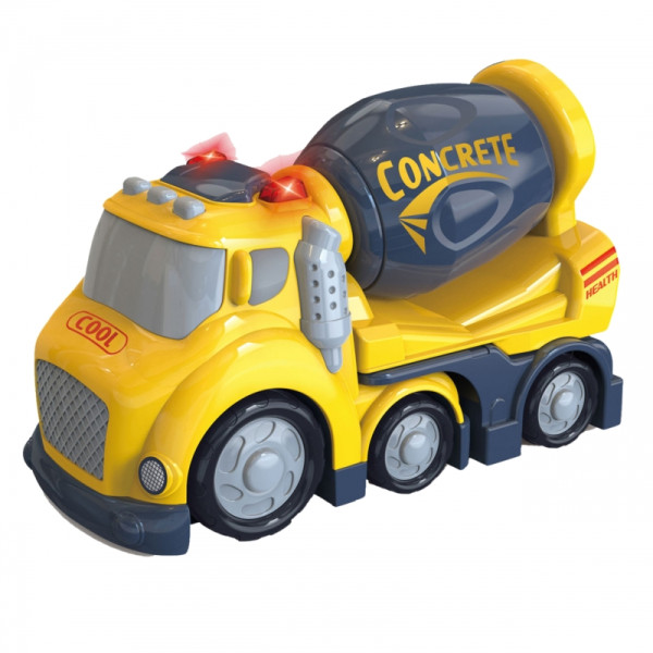 Звуковые и световые эффекты бетономешалки WOOPIE City Truck