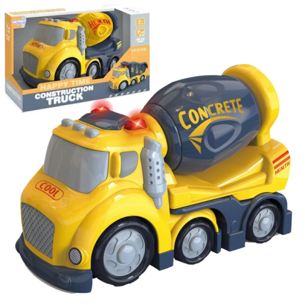 Звуковые и световые эффекты бетономешалки WOOPIE City Truck
