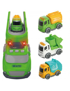 WOOPIE Green Tow Truck City Truck Garso ir šviesos efektai 2