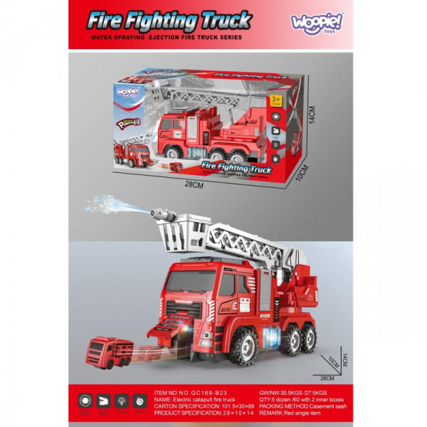 WOOPIE Интерактивная пожарная машина с движущейся лестницей