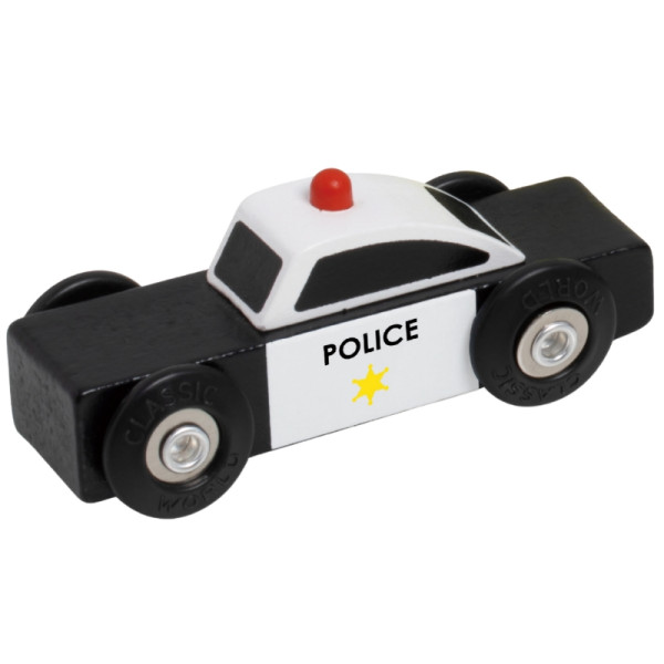 CLASSIC WORLD Деревянные машинки, набор из 3 штук: полицейская и пожарная машина