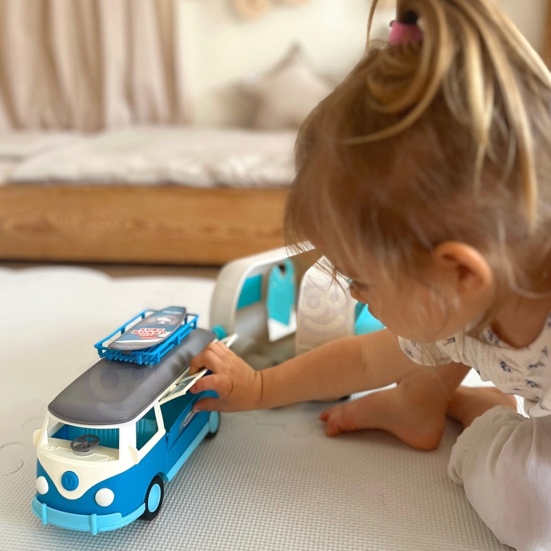 WOOPIE Doll Camper XL stovyklavimo rinkinys su priekaba