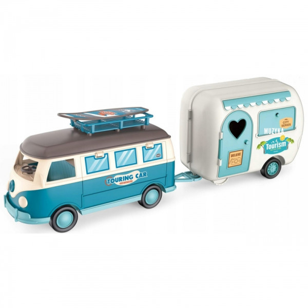 WOOPIE Doll Camper XL stovyklavimo rinkinys su priekaba WOOPIE Doll Camper XL stovyklavimo rinkinys su priekaba