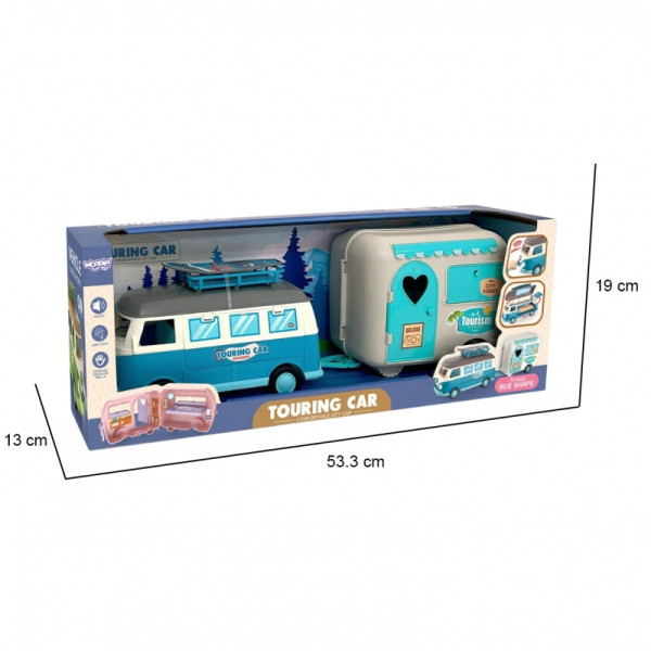 WOOPIE Doll Camper XL stovyklavimo rinkinys su priekaba WOOPIE Doll Camper XL stovyklavimo rinkinys su priekaba