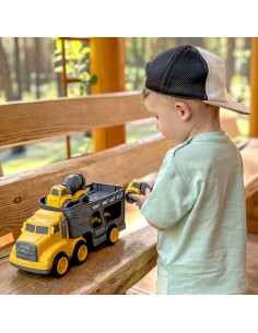 WOOPIE vilkiko rinkinys 4in1 statybinės transporto priemonės 2