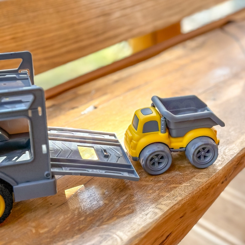 WOOPIE vilkiko rinkinys 4in1 statybinės transporto priemonės