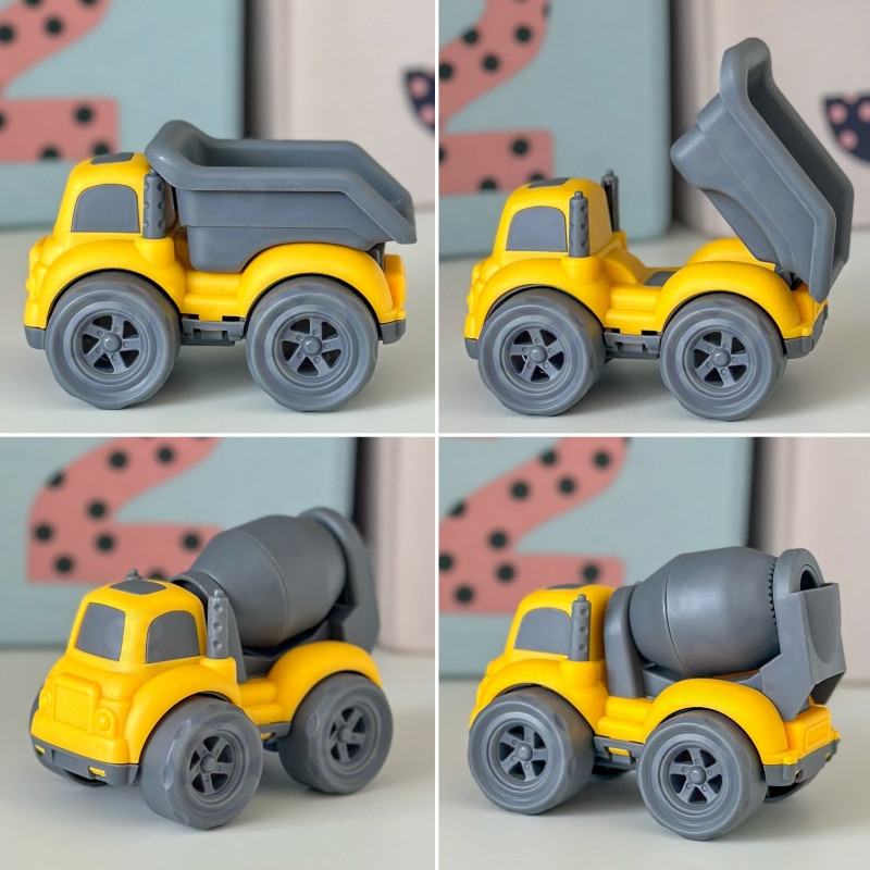 WOOPIE vilkiko rinkinys 4in1 statybinės transporto priemonės