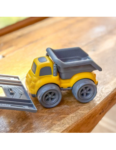 WOOPIE rinkinys 3in1 statybinių transporto priemonių šiukšliavežė betono maišyklė savivartis 2