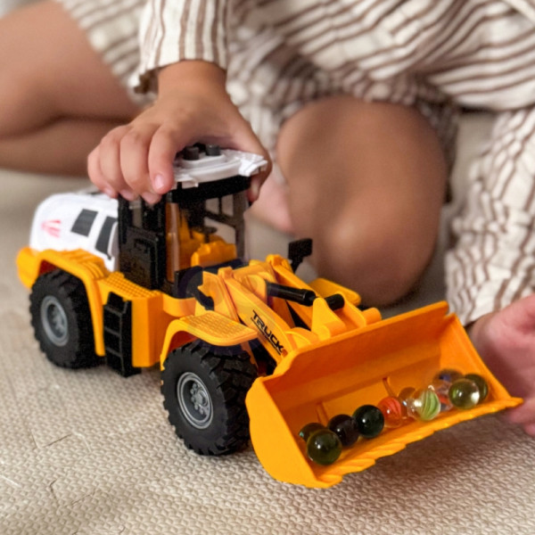 Строительство экскаватора-погрузчика WOOPIE 1:16 со световыми и звуковыми эффектами