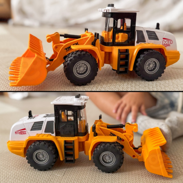 Строительство экскаватора-погрузчика WOOPIE 1:16 со световыми и звуковыми эффектами