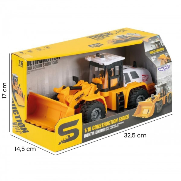 Строительство экскаватора-погрузчика WOOPIE 1:16 со световыми и звуковыми эффектами