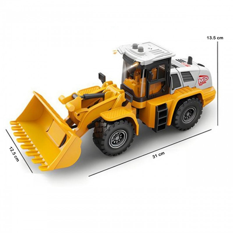 Строительство экскаватора-погрузчика WOOPIE 1:16 со световыми и звуковыми эффектами