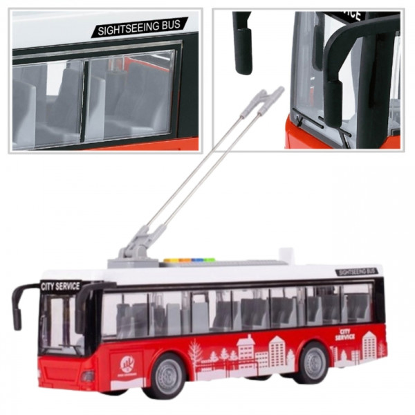 WOOPIE Troleibusas Interaktyvus elektrinis 1:16 WOOPIE Troleibusas Interaktyvus elektrinis 1:16