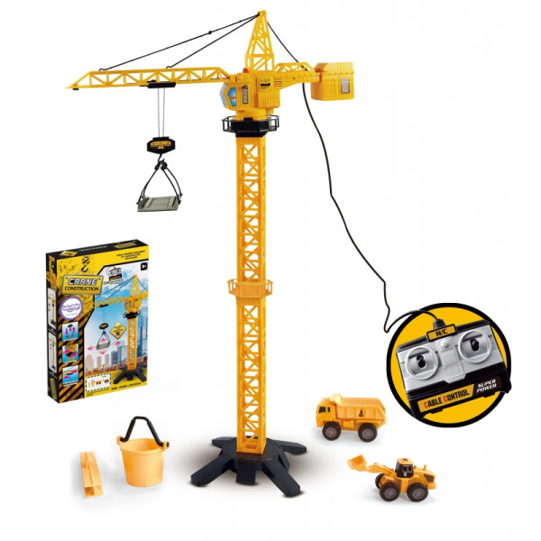 WOOPIE krano nuotoliniu būdu valdomas kranas 103 cm R/C ekskavatorius + 4 Akc. WOOPIE krano nuotoliniu būdu valdomas kranas 103 cm R/C ekskavatorius + 4 Akc.